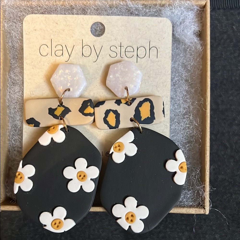 Clay by Steph Floral Earrings